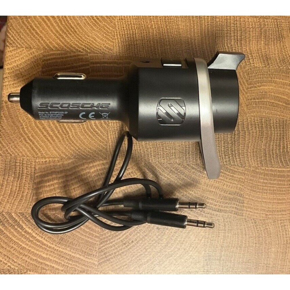 Scosche Wireless Hands-Free Car Kit BTFMPD3SR-SP w/ USB-A & USB-C Charging Ports